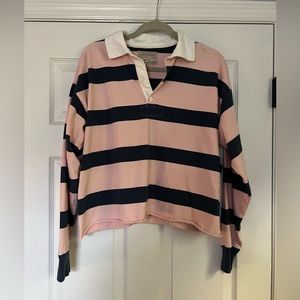 Abercrombie and Fitch cropped polo shirt